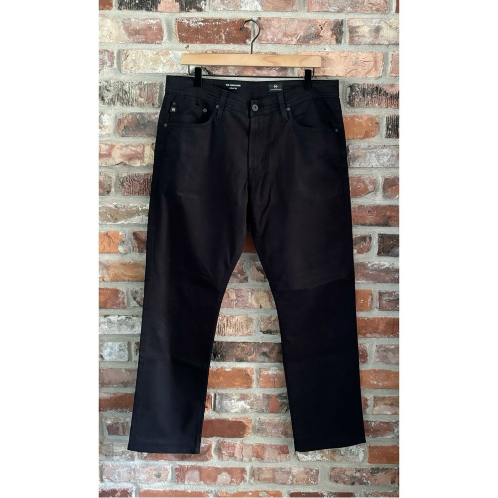AG Adriano Goldschmied The Graduate Pants Black Tailor Leg